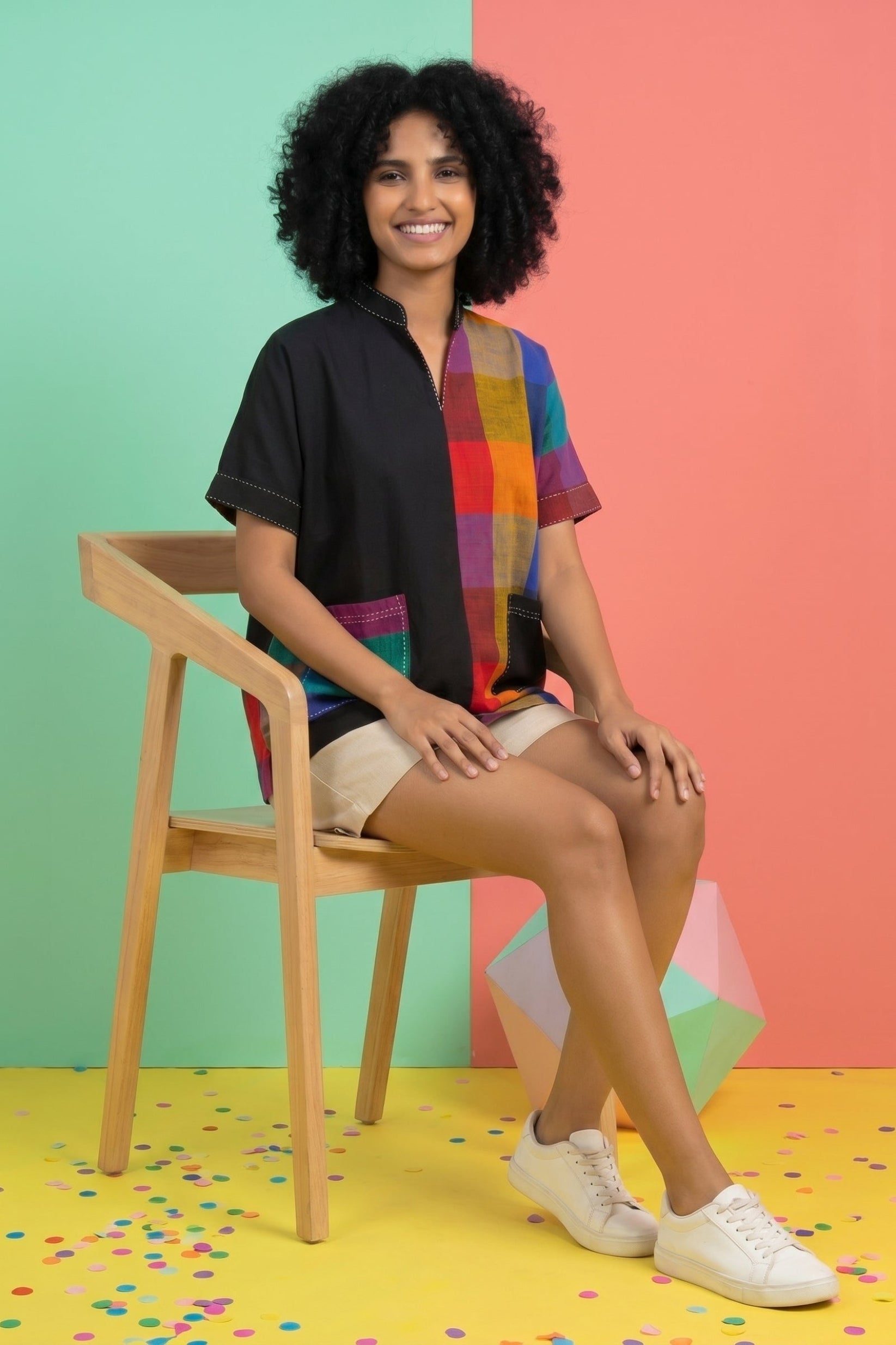 Mix & Mischief Kaftan Top (Oversized Fit)