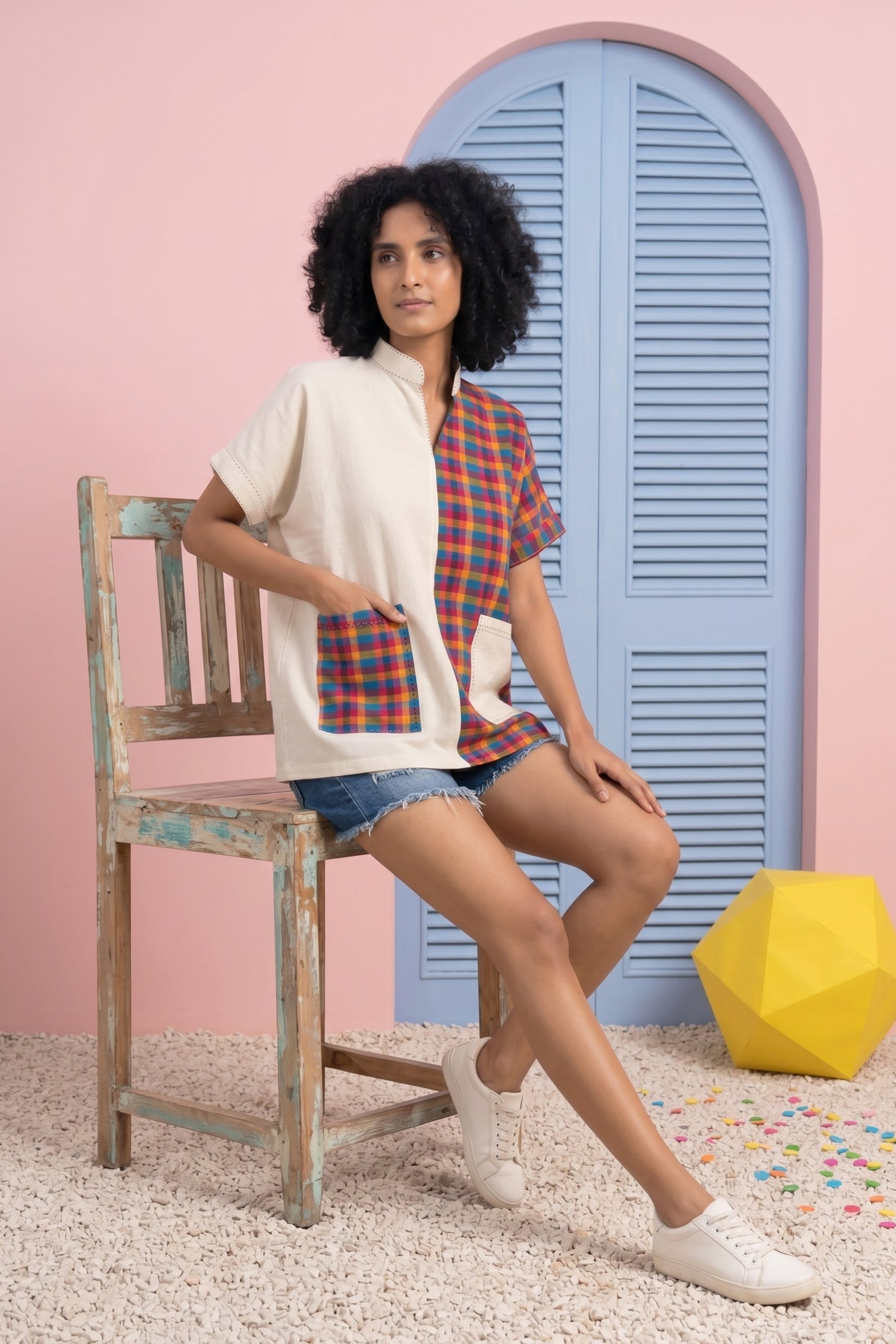 Moodboard Mischief Kaftan Top (Oversized)