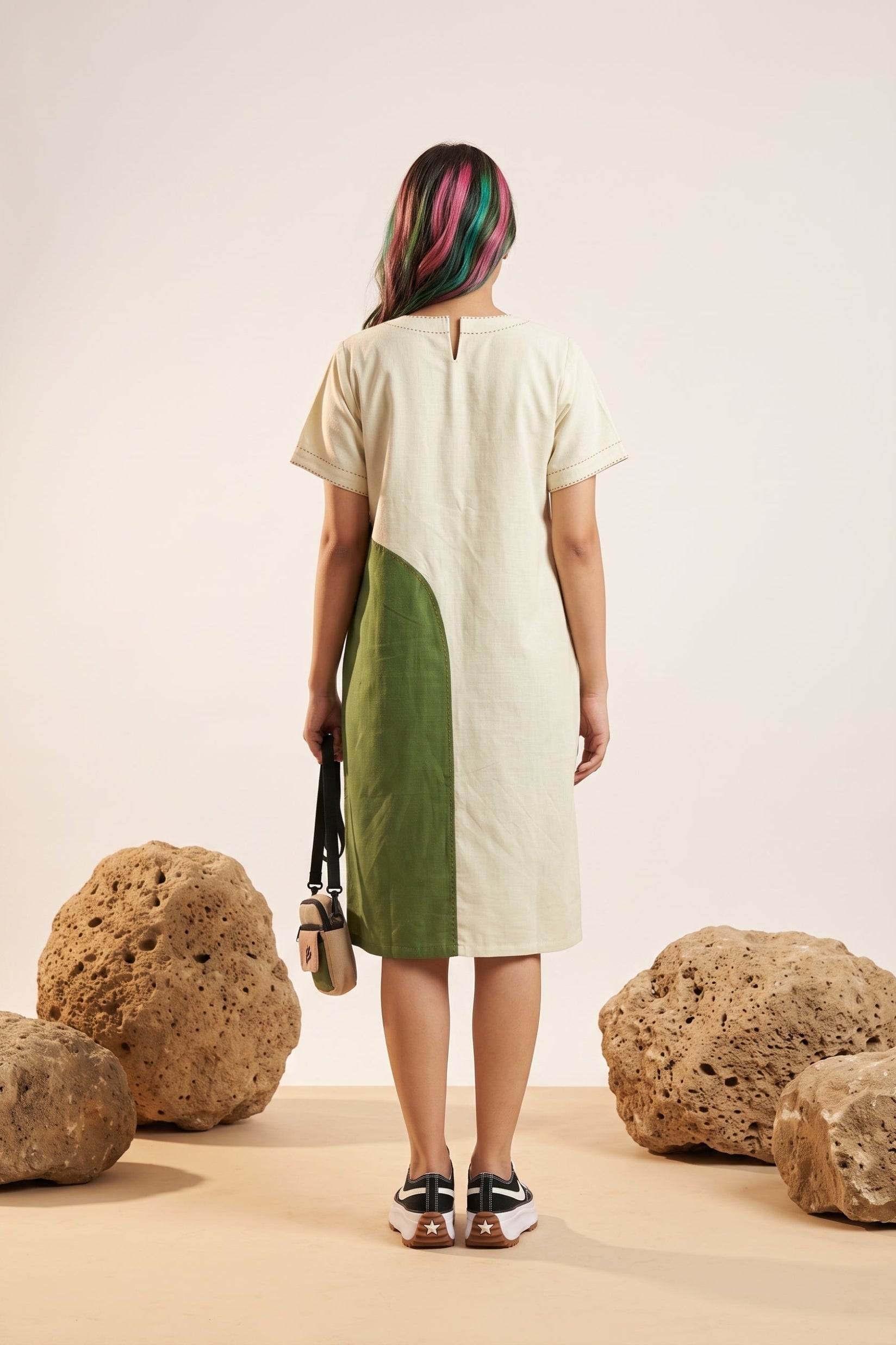 Olive Whisper Dress